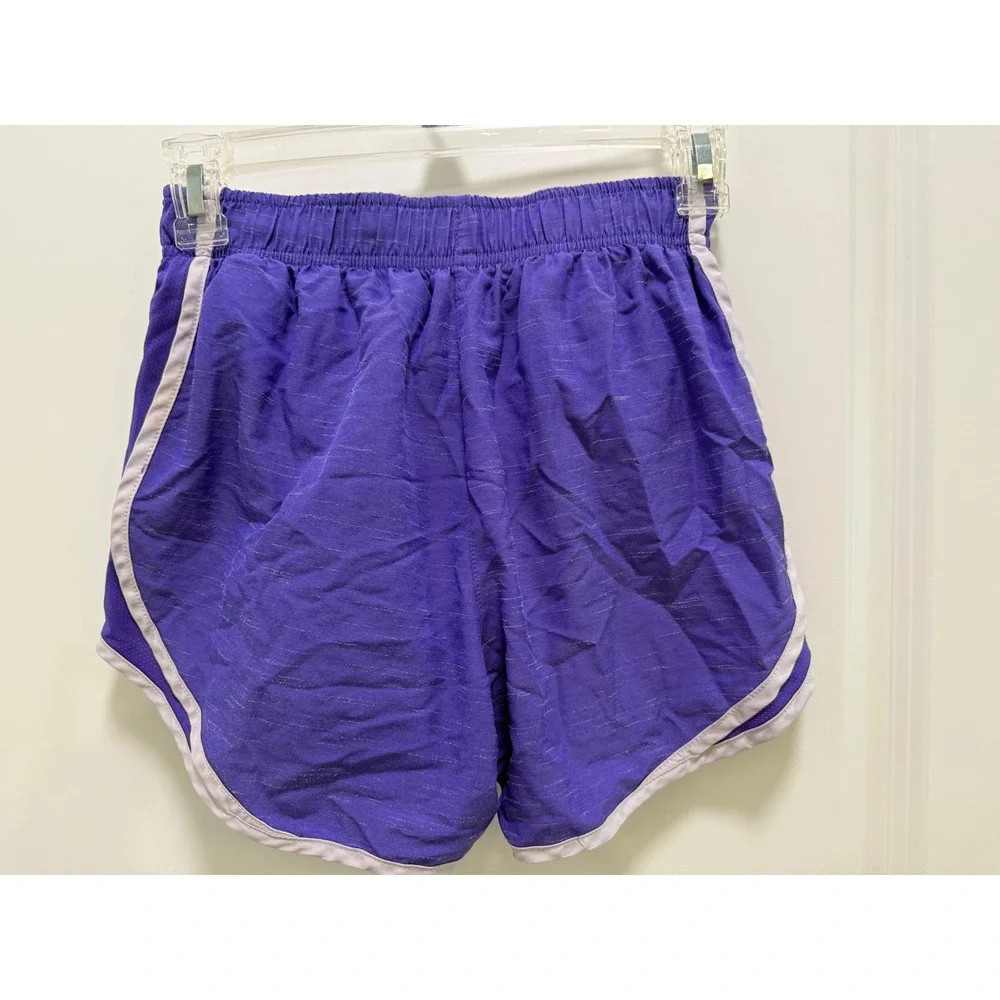 Nike Dri-FIT‎ Tempo Running Shorts Womens XS Purple Space Dye Mesh Trim Athletic
